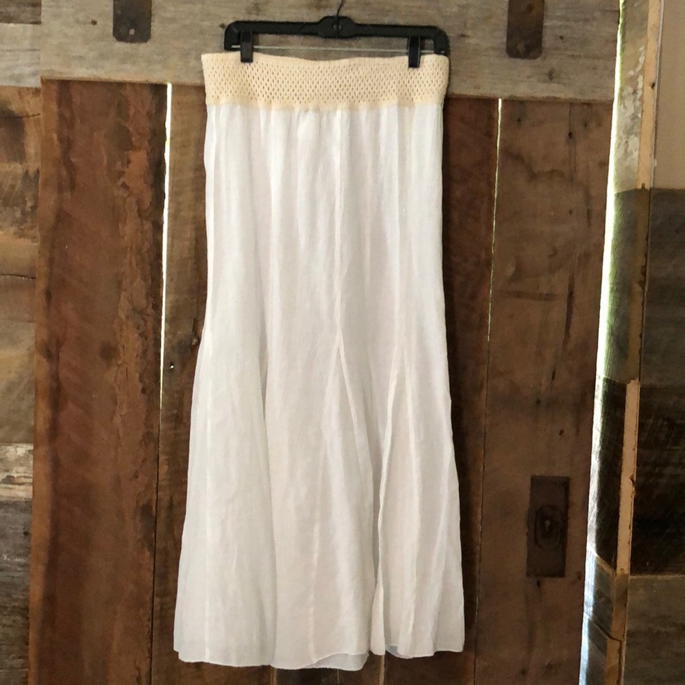 White gauze skirt